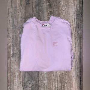 Light purple FILA sweatshirt, size L but fits like a M so it is listed as a M